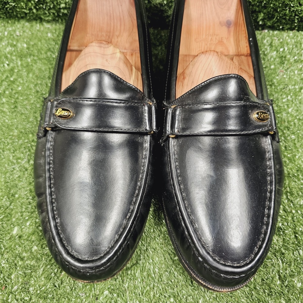 GH Bass Weejuns Harrison Black Leather Slip On Dress Loafers Mens Size 10.5 D - Picture 3 of 13